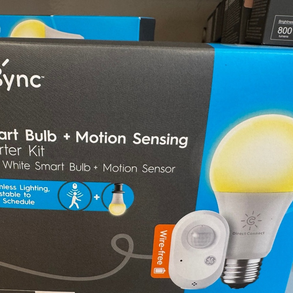 Cync Motion Sensing Starter Kit with Smart Multi-Color Bulb and Motion Sensor